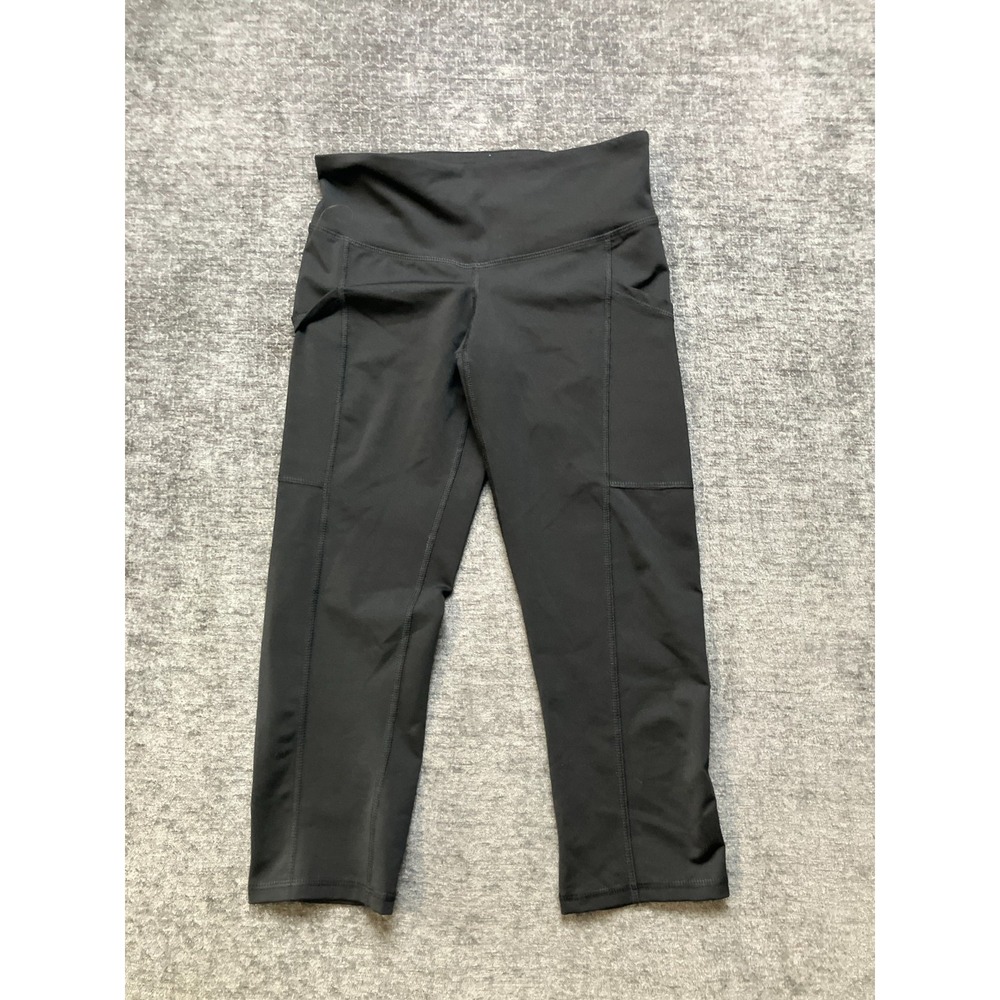 Champion C9 Crop Leggings Womens XS Black Stretch High Waisted Yoga Workout